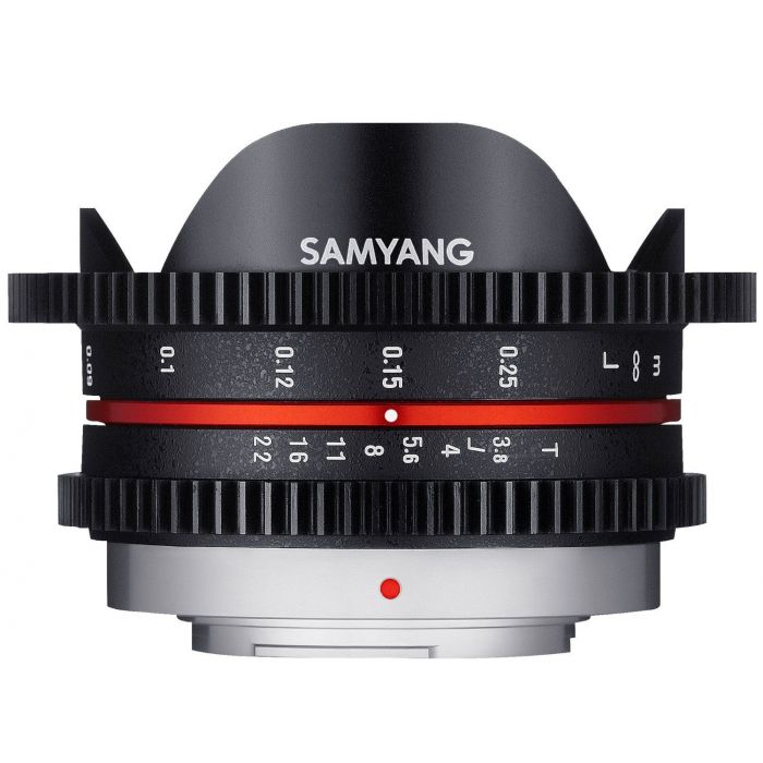 Obiettivo Samyang 7.5mm T3.8 Cine UMC Fish-eye Nero x Micro Quatto Terzi