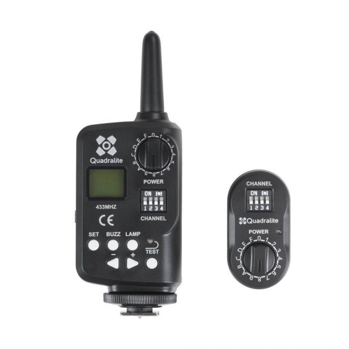 Quadralite Navigator Trigger Flash trasmettitore + ricevitore per flash da studio