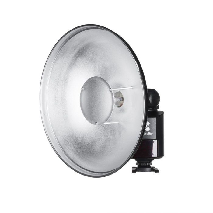 Quadralite beauty dish per flash Reporter