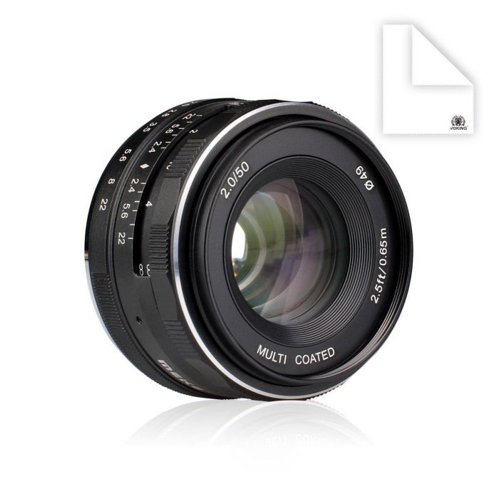 Obiettivo Meike MK-50mm F2 per Micro Quattro Terzi