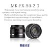 Obiettivo Meike MK-50mm F2 per Micro Quattro Terzi