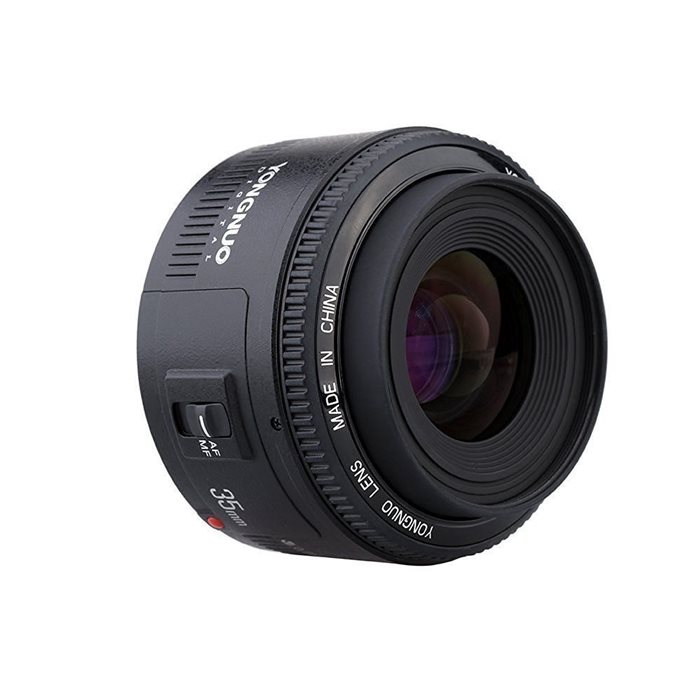 Obiettivo Yongnuo 35mm f/2 grandangolare fisso per Nikon YN35mm F2N