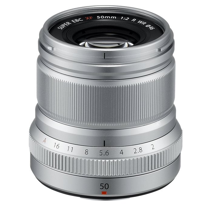 Obiettivo FUJINON XF 50mm F2 R WR argento silver per Fuji Fujifilm