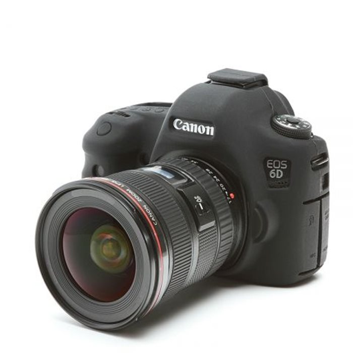 Custodia morbida in silicone EasyCover per Canon 6D Nero