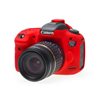 Custodia protezione EasyCover in silicone morbido per Canon 7D Mark II Rosso