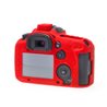 Custodia protezione EasyCover in silicone morbido per Canon 7D Mark II Rosso