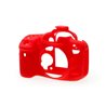 Custodia protezione EasyCover in silicone morbido per Canon 7D Mark II Rosso