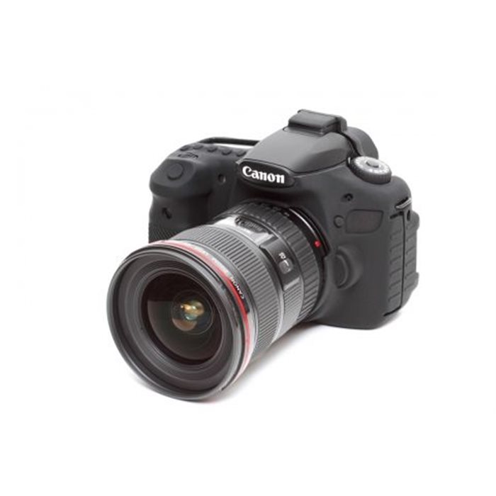 Custodia protezione EasyCover in silicone morbido camera case per Canon 60D Nero