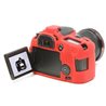 Custodia protettiva in silicone morbido EasyCover camera case per Canon 70D Rosso