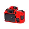 Custodia EasyCover camera case in silicone morbido protezione per Canon 80D Rosso