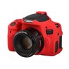 Custodia protezione EasyCover camera case in silicone morbido per Canon 750D Rosso