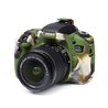 Custodia morbida in silicone EasyCover soft camera case per Canon 760D Camouflage