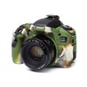 Custodia morbida in silicone EasyCover soft camera case per Canon 760D Camouflage