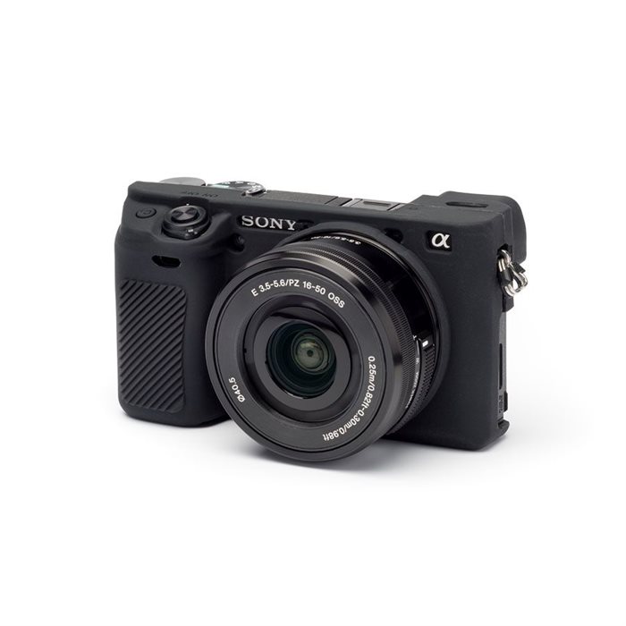 Custodia morbida in silicone EasyCover camera case per Sony A6000 A6300 Nero