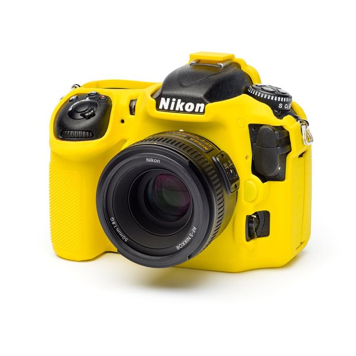 Custodia protezione EasyCover camera case in silicone morbido per Nikon D500 Giallo