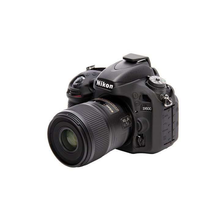 Camera case EasyCover custodia soft protettiva in silicone morbido per Nikon D600 D610 Nero