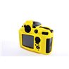 Custodia soft protezione in silicone EasyCover camera case morbido per Nikon D800 D800E Giallo