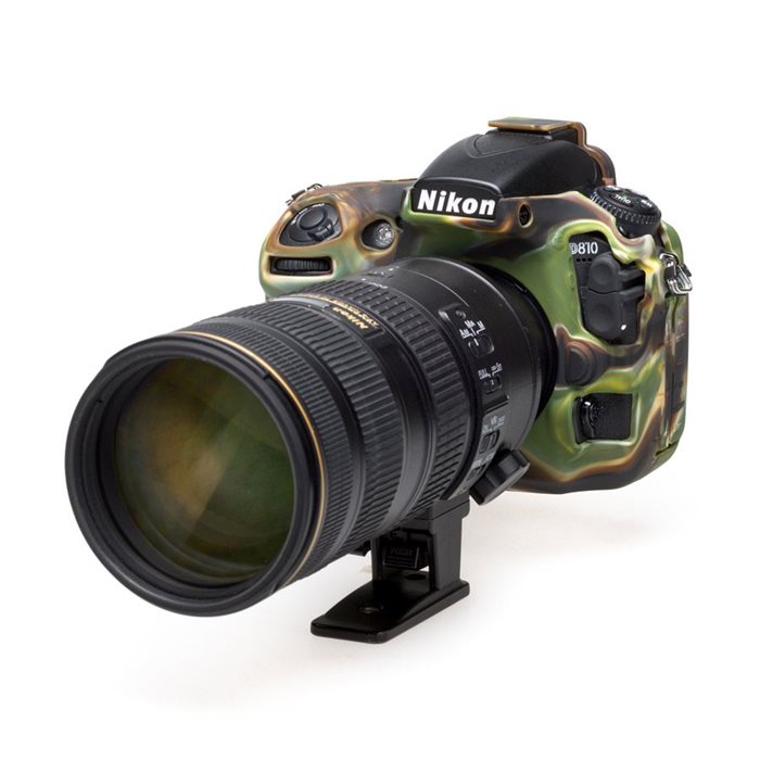 EasyCover Custodia In Silicone Per Fotocamera Nikon D810 – Colore Mimetico, Protezione Antiurto E Antigraffio