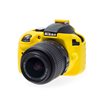 Custodia protezione morbida in silicone EasyCover camera case per Nikon D3300 D3400 Giallo