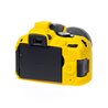 EasyCover camera case custodia protezione morbida in silicone per Nikon D5300 Giallo
