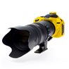 EasyCover camera case custodia protezione morbida in silicone per Nikon D5300 Giallo