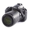 Protezione EasyCover camera case custodia in silicone morbido per Nikon D5500 D5600 Nero