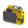 Protezione EasyCover soft case custodia in silicone morbido per Nikon D5500 D5600 Giallo