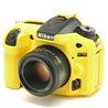 Protezione custodia soft in silicone EasyCover case morbido per Nikon D7100 D7200 Giallo