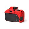 Custodia protettiva camera case EasyCover in silicone morbido per Canon 800D Rosso