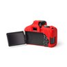 Custodia protettiva camera case EasyCover in silicone morbido per Canon 800D Rosso
