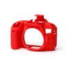 Custodia protettiva camera case EasyCover in silicone morbido per Canon 800D Rosso