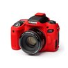Custodia protezione soft camera case in morbido silicone EasyCover per Canon 77D Rosso