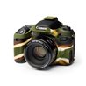 Custodia protezione soft camera case in silicone EasyCover per Canon 77D Camouflage