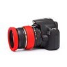 Lens rim in silicone EasyCover anello paraurti per obiettivo protezione 72mm rosso