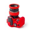 Lens rim in silicone EasyCover anello paraurti per obiettivo protezione 72mm rosso