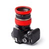 Lens rim protettivo in silicone EasyCover anello paraurti per obiettivo 77mm rosso