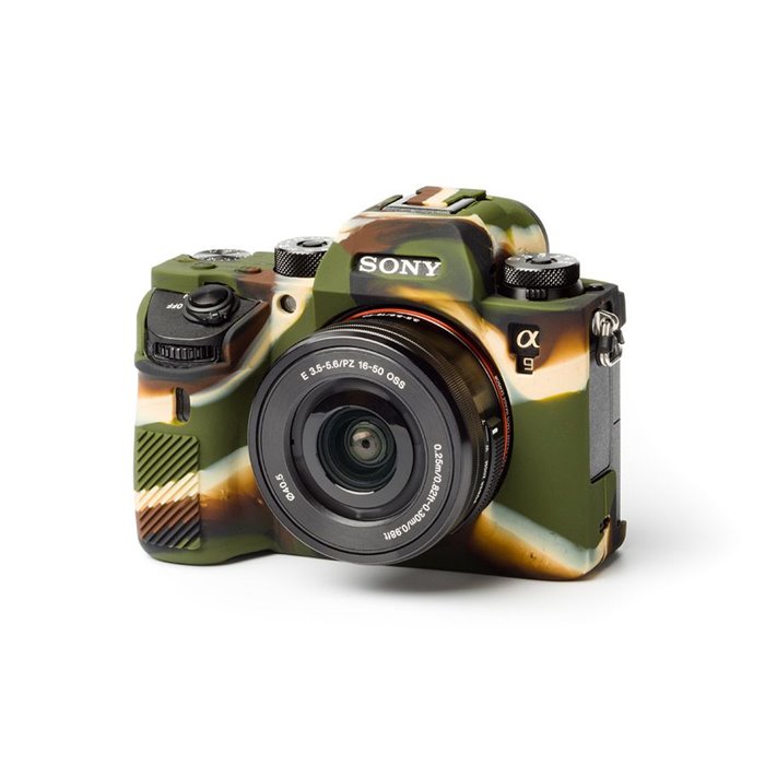 Protezione in silicone EasyCover custodia morbida camera case per Sony A9 Camouflage