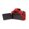 Camera case morbido EasyCover custodia protezione in silicone per Canon 200D Rosso