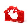 Camera case morbido EasyCover custodia protezione in silicone per Canon 200D Rosso