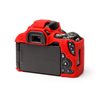 Camera case morbido EasyCover custodia protezione in silicone per Canon 200D Rosso