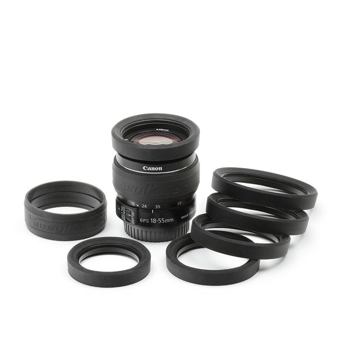 EasyCover lens rim anello paraurti per obiettivo in silicone protettivo 62mm nero