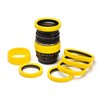 EasyCover anello paraurti per obiettivo in silicone lens rim protettivo 52mm giallo