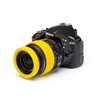 EasyCover anello paraurti in silicone per obiettivo lens rim protettivo 72mm giallo