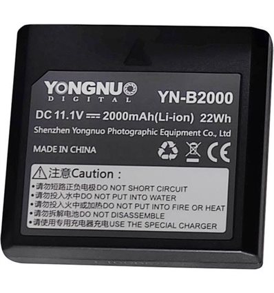 Yongnuo YN-B2000 Batteria a litio per flash YN686EX-RT