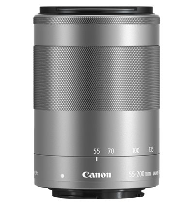Obiettivo Canon EF-M 55-200mm f/4.5-6.3 IS STM Silver (bulk) per EOS M