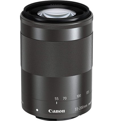 Obiettivo Canon EF-M 55-200mm f/4.5-6.3 IS STM Nero (bulk) per EOS M