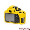 EasyCover custodia protettiva in silicone camera case per Nikon D3500 giallo
