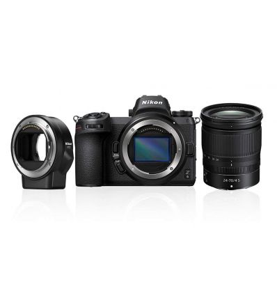 Fotocamera Mirrorless Nikon Z6 kit 24-70mm + adattatore FTZ Z-Mount [MENU ENG]