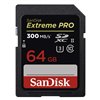 Sandisk 64GB Extreme Pro Scheda SD 300MB/s (U3) SDHC
