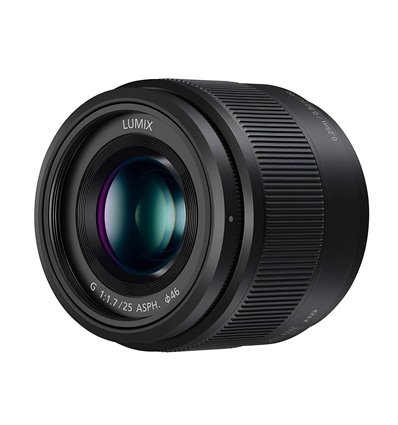 Obiettivo Panasonic Lumix G 25mm f/1.7 Asph Nero H-H025